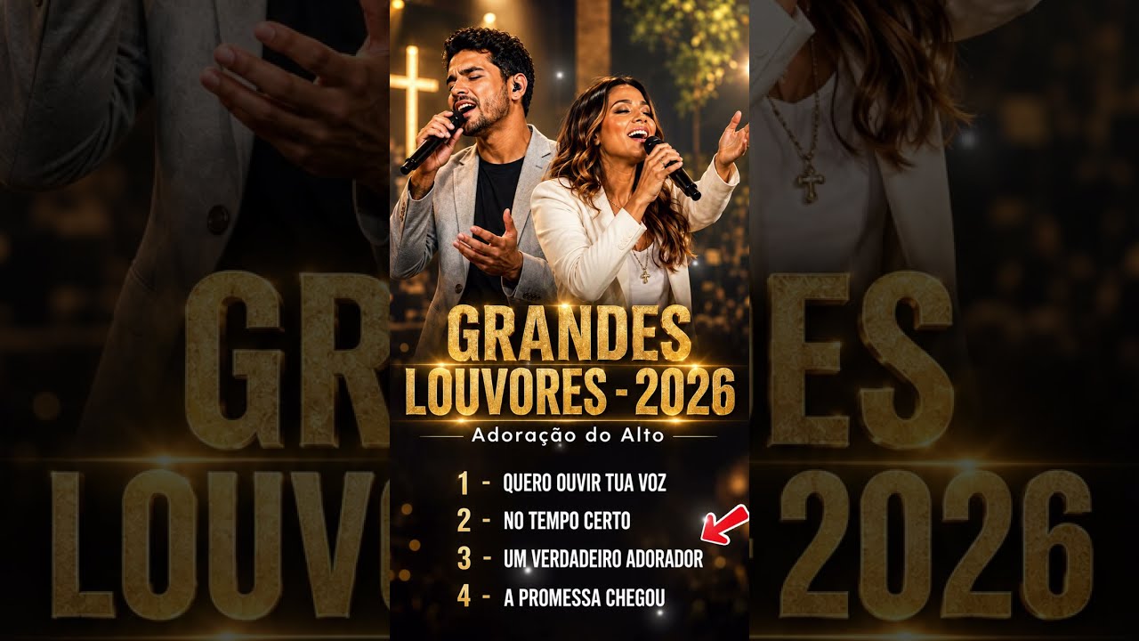 Capa do vídeo UM VERDADEIRO ADORADOR #louvor #adoração #musicagospel #musica #gospel #hino #cristão #louvores